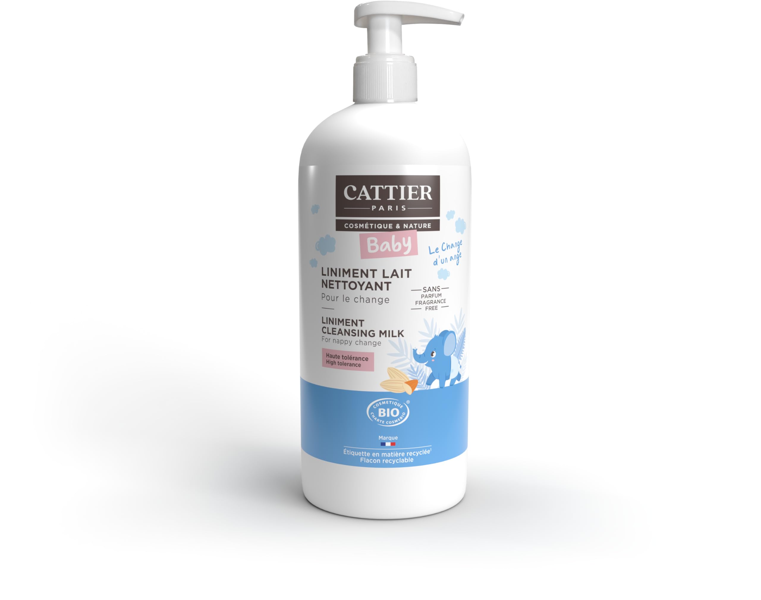CATTIER bébé liniment lait nettoyant bio pour le change nourricier_bio_usagers:newborns_usages:changing_table_ventajas:c